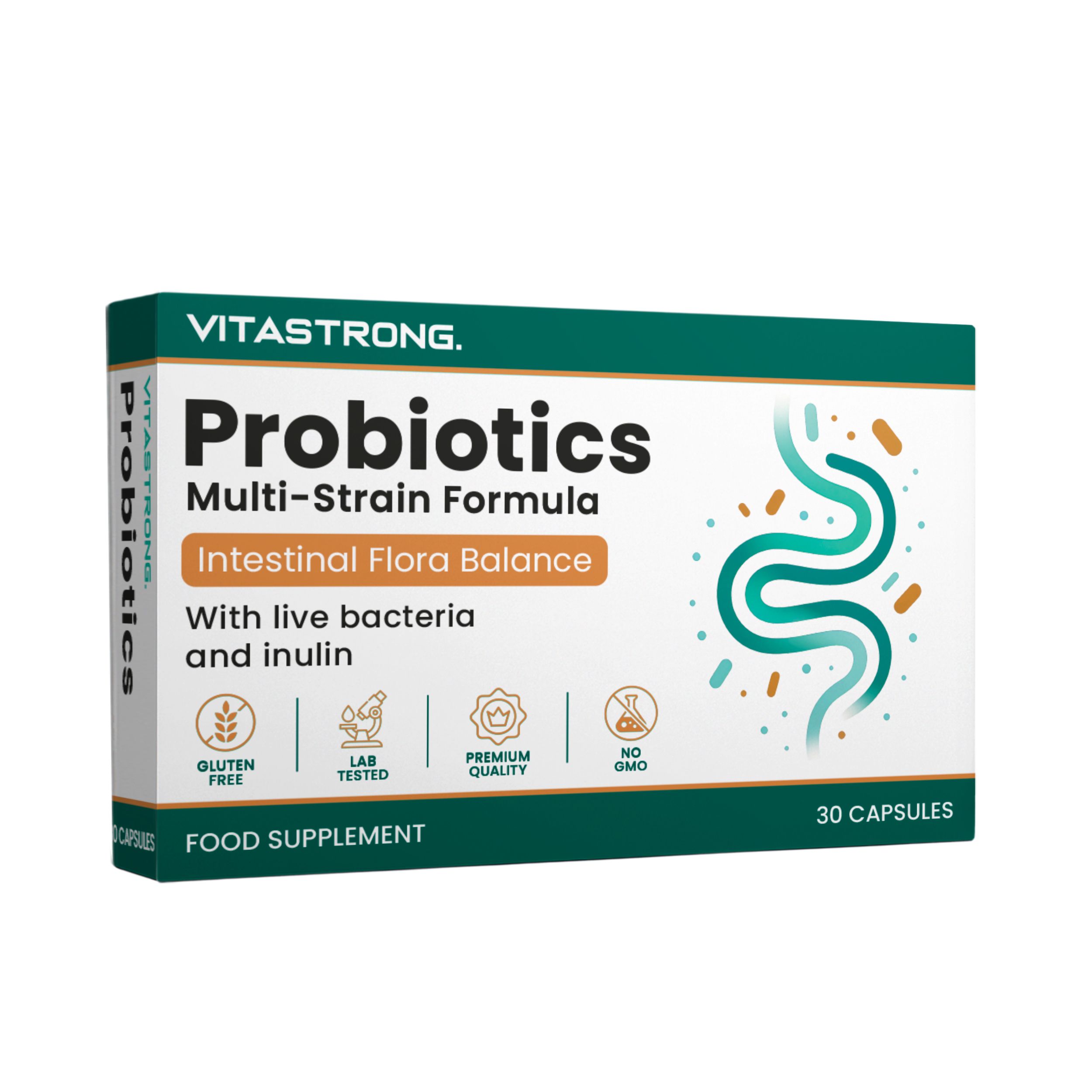 Vitastrong Probiotici - 30 Capsule, Equilibrio Flora Intestinale pz Ca