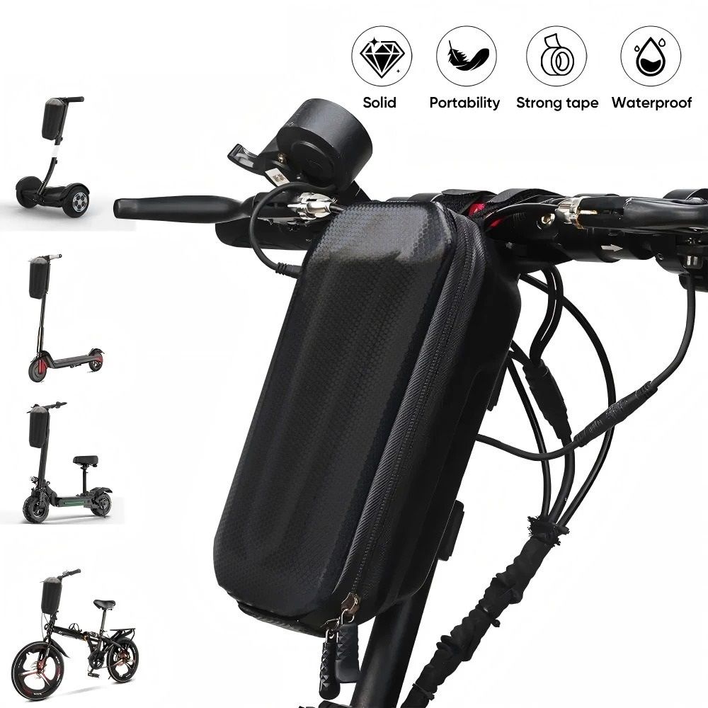 Large Capacity Electric Scooter Bag Front Handlebar Storage For Bike And Scooter black