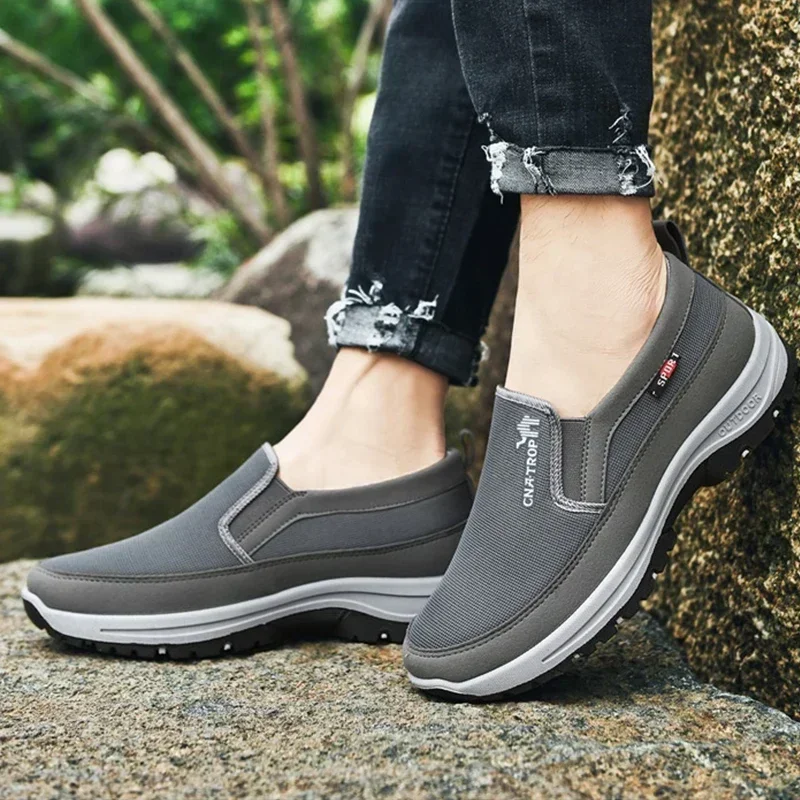 Casual Sneakers Men Shoes, Non Slip Slip On Loafers, Soft Sole Vulcanized Shoes For Comfortable Water Sports black 43