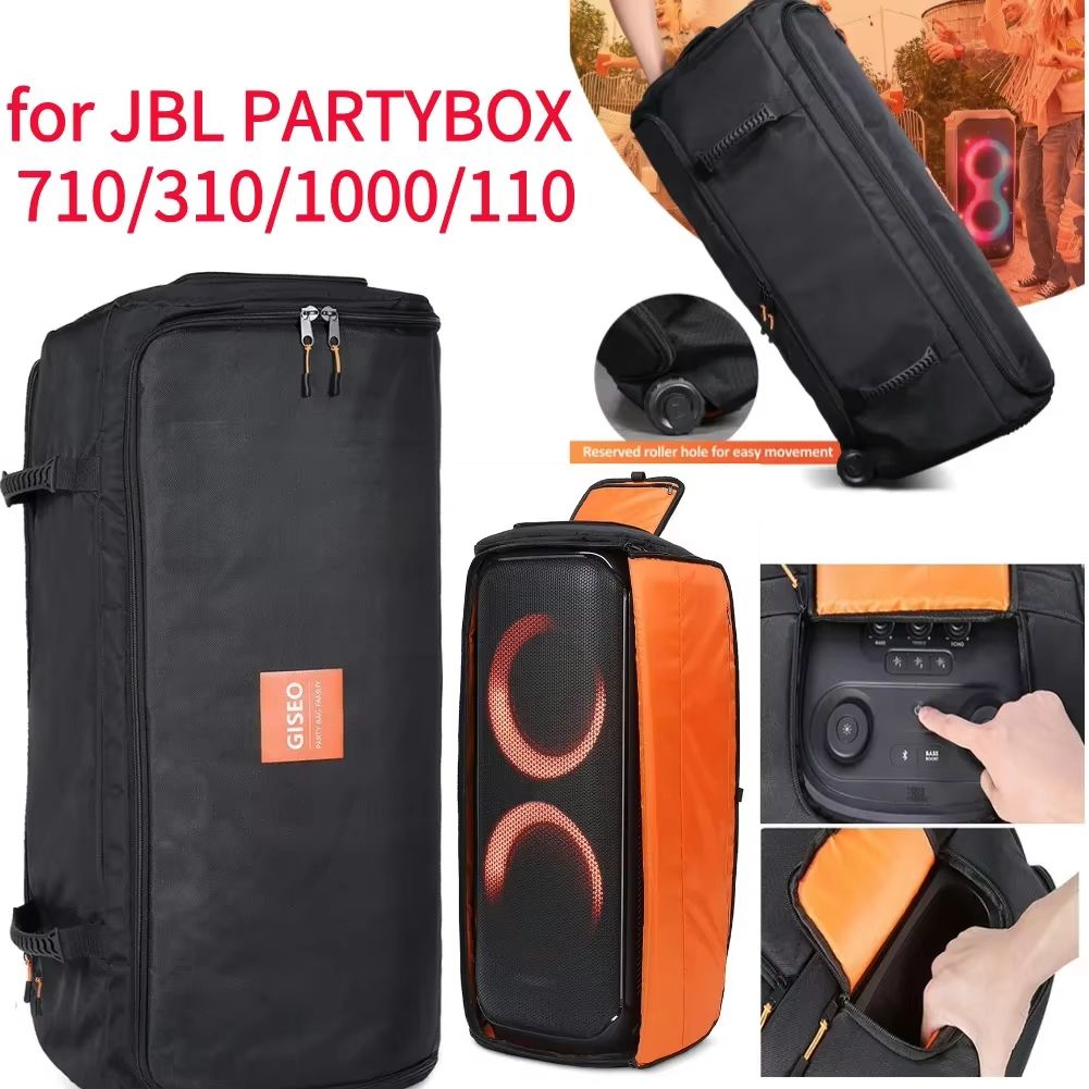 Waterproof Oxford Cloth Carrying Case For JBL PartyBox Portable Speakers for Jbl Partybox 1000 (39.7x14.9x12.4in)