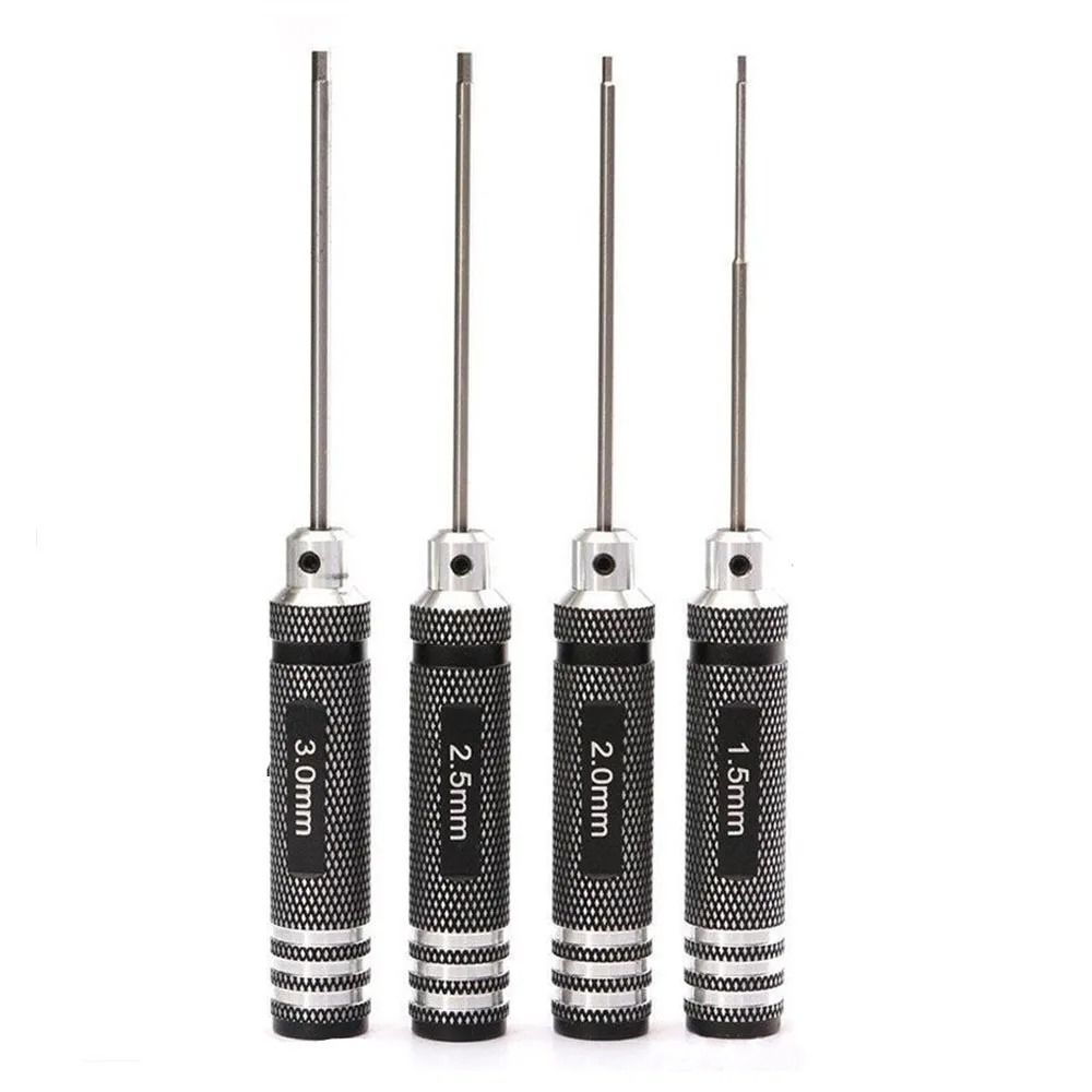 Titanium Nitride Hex Driver Screwdriver For RC Helicopter And Precision Hobby Repairs 4 Pcs Set