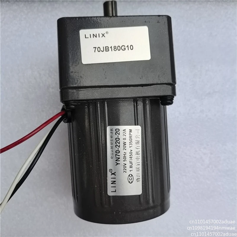 3 Leitungen YN70 Linix Getriebe einstellbare Geschwindigkeit Reversibler Motor Eine Vielzahl von Untersetzungsverhältnisses optional YN70-25 220 V Image