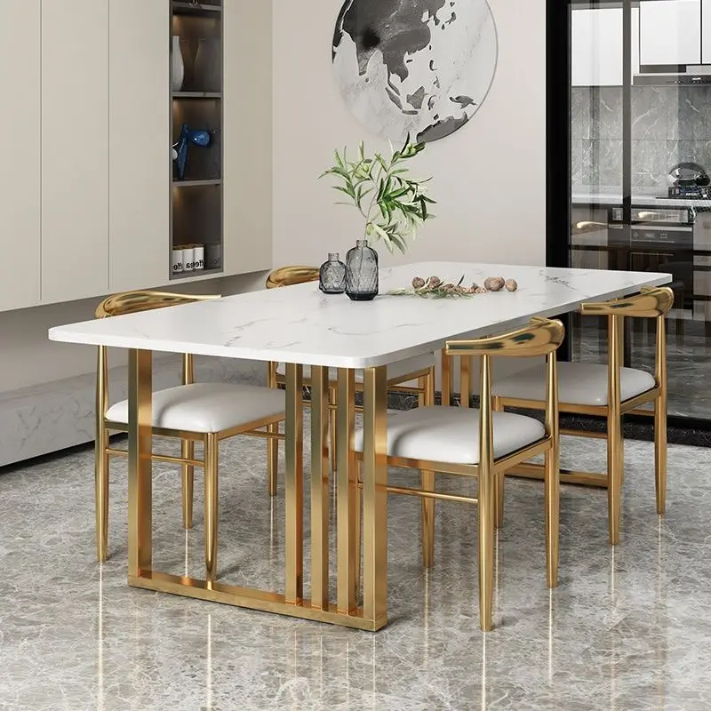 Luxuriöse Küchenmöbel, Esszimmer-Set, Schlafzimmer-Set, Möbel, Esszimmer-Set, 6 Stühle mit Tisch, Konferenztische und Stühle, modern, nordisch