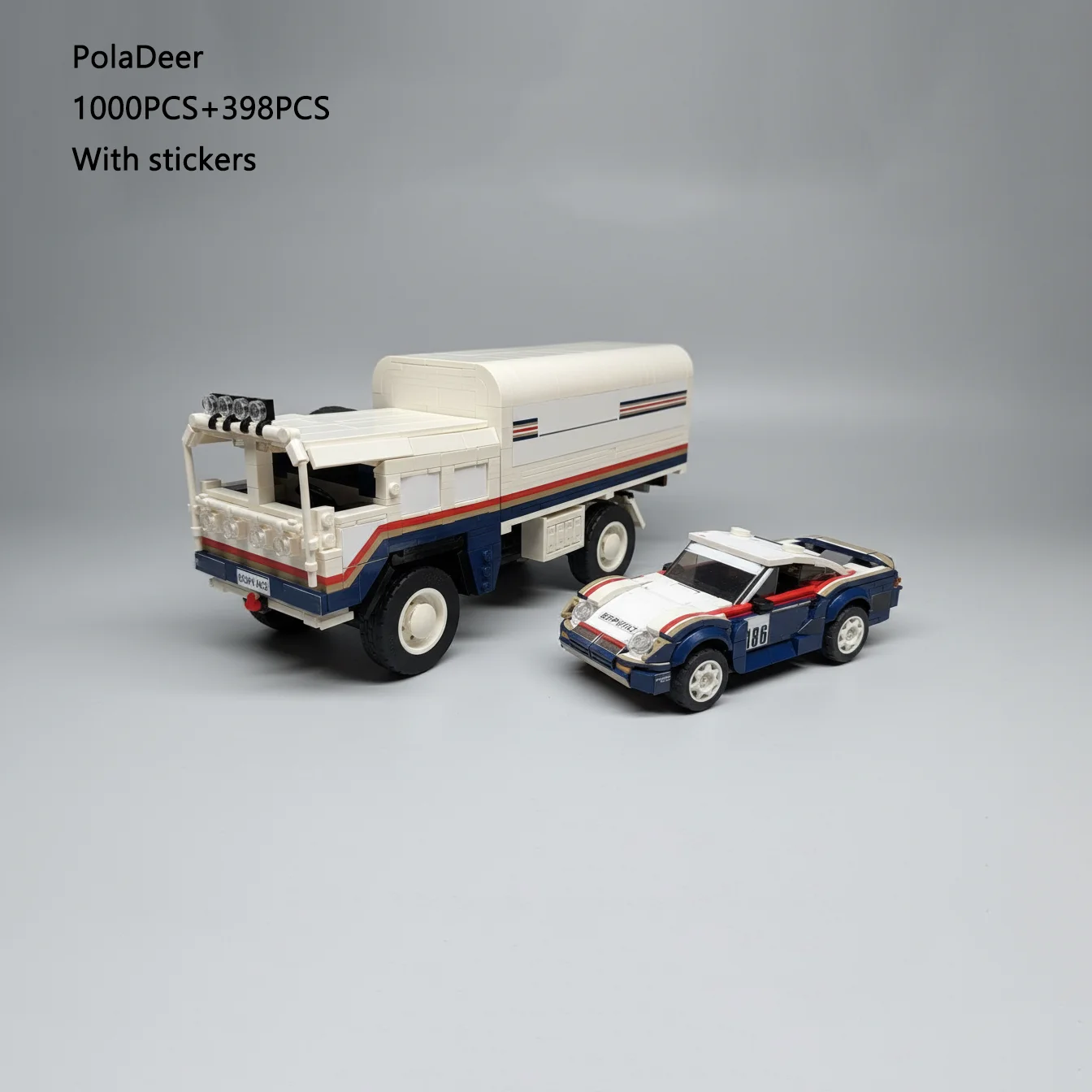 DIY Rally Racing MOC 1984, Hochmobilitäts-Offroad-Truck 959, Dakar-Bausteine, Montagemodell, Spielzeug, Ziegel, Kinder, Geburtstagsgeschenk Image