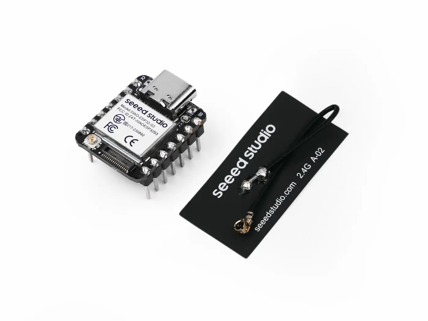 ESP32S3 gelötetes Entwicklungsboard Seeed Studio XIAO ESP32 S3 Sense vorgelötet IOT Wi-Fi BLE 2,4 GHz Stabantenne Batterieladung Image