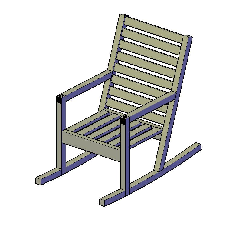 Sedia a dondolo fai da te / Sedia a dondolo in legno / progetti sedia a dondolo / progetto sedia a dondolo PDF / Progetti di costruzione fai da te / D
