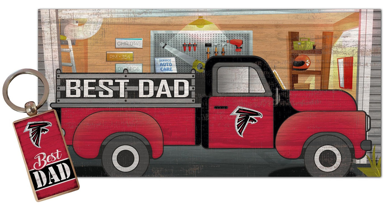 Atlanta Falcons Best Dad Key Chain Combo Set