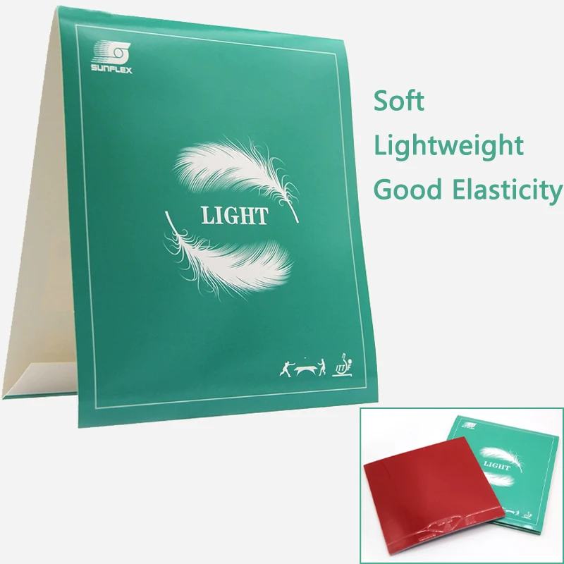 Pro-Level Pickel's In PingPong Rubber SUNFLEX Leichte Tischtennis-Gummiplatte, weich für Hinterhänden, 2,1 mm Dicke 36–38 ° Image