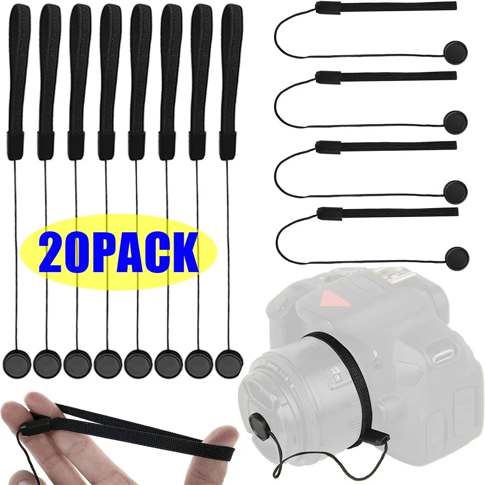 5-20PCS Kamera Objektiv Kappe Seil Anti-verloren Objektiv Abdeckung Kappe Keeper Lanyard Strap für Canon/Sony DSLR SLR Kappe Schutz Seil Universal Image