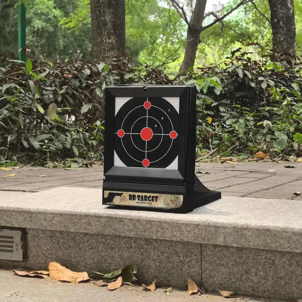 BB-Pelletfalle NERF Soft Bullet-Pelletfalle mit Spinnerziel im Inneren wird mit 10 Papierzielen und 20 Stück Hartpapierzielen geliefert. Image