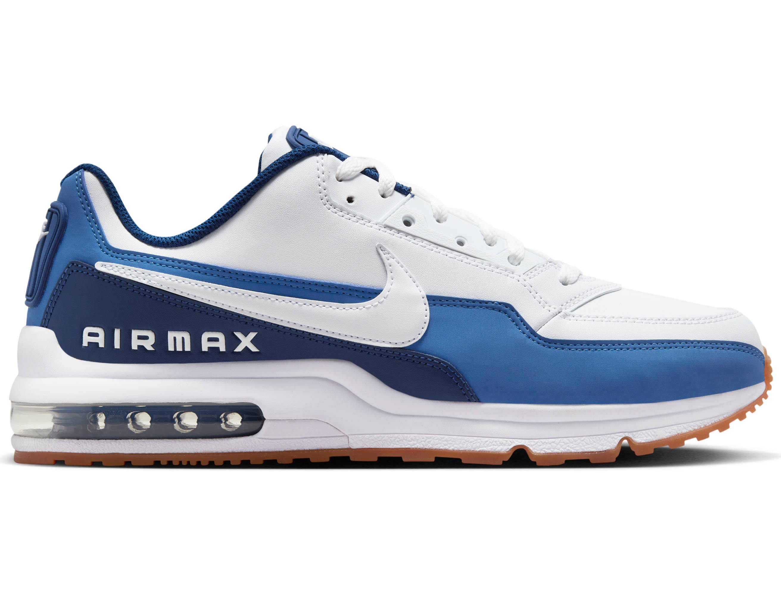 Sneaker NIKE SPORTSWEAR "AIR MAX LTD 3", Herren, Gr. 42, weiß, weiß, coastal blau, star blau, Leder, Textil, Schuhe Sneaker