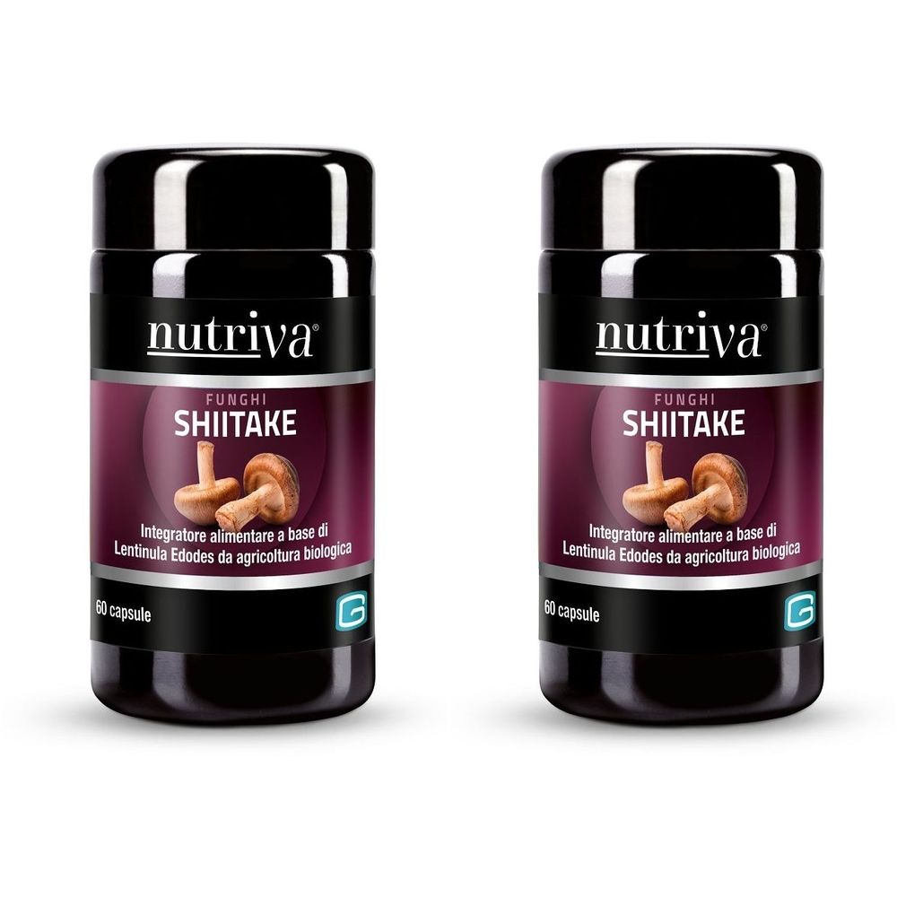 Nutriva Shiitake 60 Vegicapsule 2x60 pz Capsule