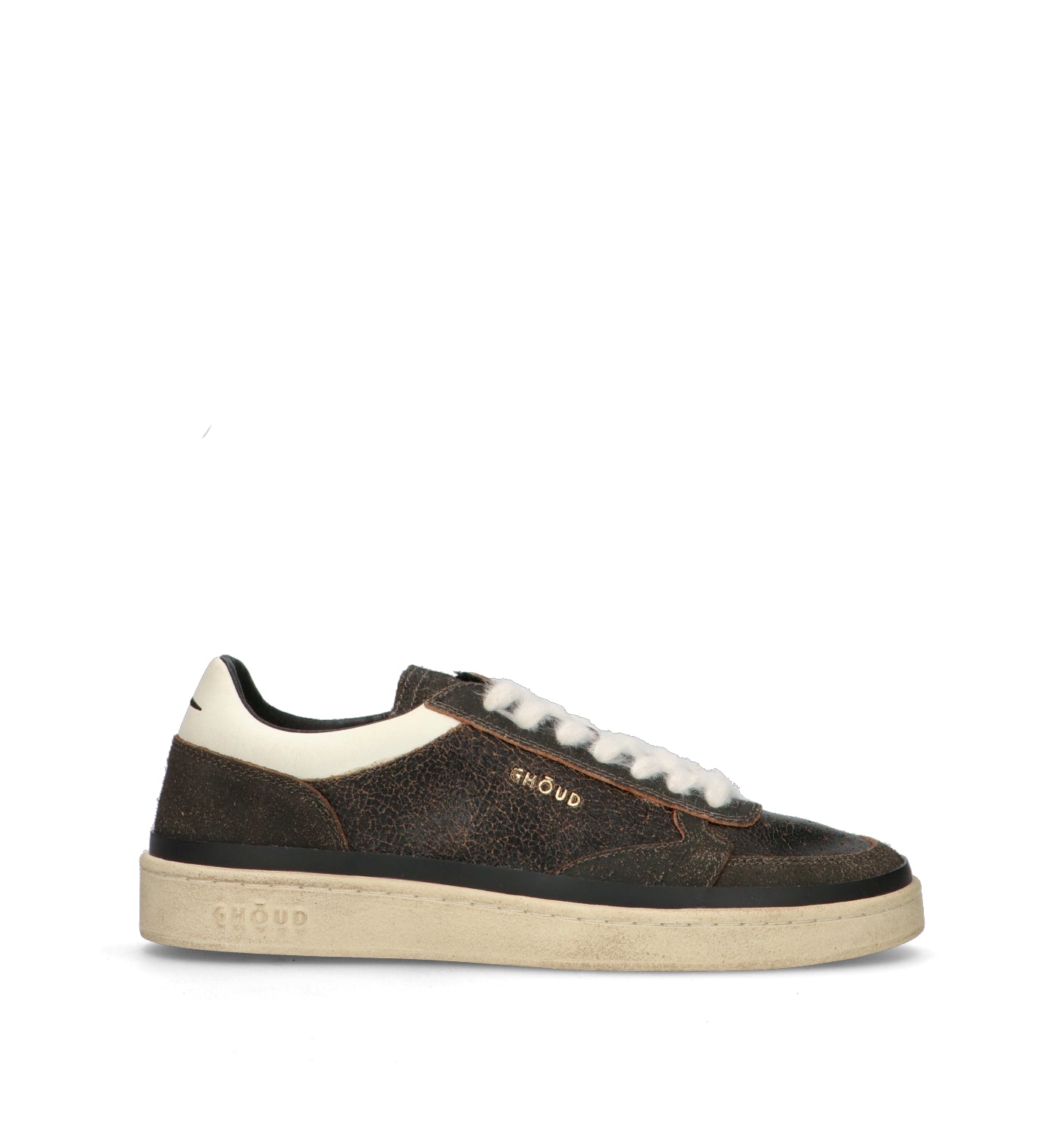 GHOUD Sneaker uomo nera in pelle