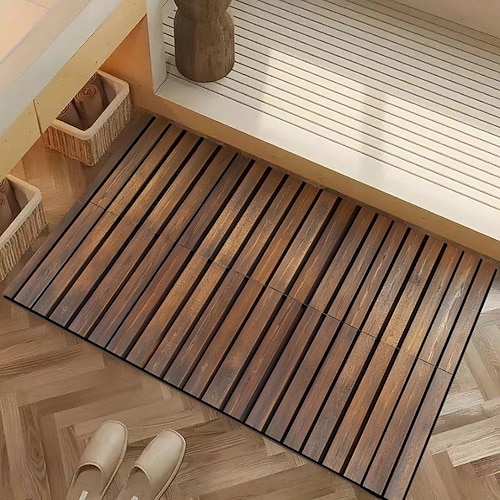 Strapazierfähige, rutschfeste 3D-Fußmatte mit Hohlraumstruktur, saugfähig und leicht zu reinigen – die perfekte Fußmatte für den Eingangsbereich Ihres Zuhauses und als Geschenk für Einsteiger. Image