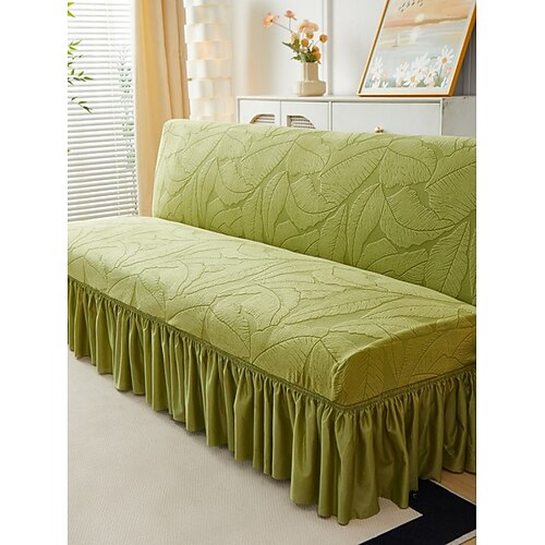 Hochelastischer Jacquard-Samt-Sofabezug im Rockstil, faltbarer, armloser Couchüberzug für Wohnzimmer, ideal als Geschenk für Einsteiger. Image
