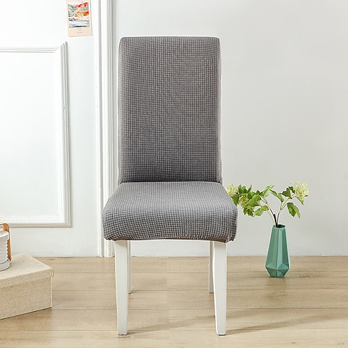 Wasserabweisender Stretch-Esszimmerstuhlbezug aus Polarfleece, weicher Sitzüberzug für Zuhause und Küche, Geschenk für die Familie (nicht 100% wasserdicht) Image