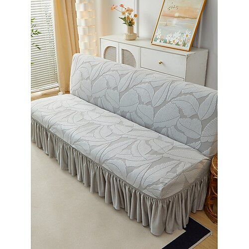 Hochelastischer Jacquard-Samt-Sofabezug im Rockstil, faltbarer, armloser Couchüberzug für Wohnzimmer, ideal als Geschenk für Einsteiger. Image