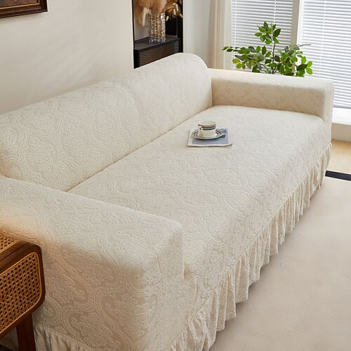 1 Stück modischer, luxuriöser Sofabezug im Jacquard-Rock-Stil, dekorativ, rutschfest, staubdicht, kratzfest, für Schlafzimmer, Wohnzimmer, Arbeitszimmer und Zuhause – ideal als Geschenk für jede Image