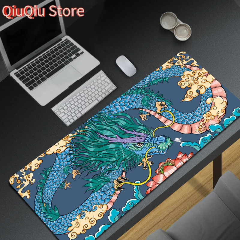 Chinesischer Drache Mousepad Company Kawaii Mousepads Tiger Gaming Zubehör Mauspad Großer XXL Schreibtischschutz Laptop Pads Custom Image