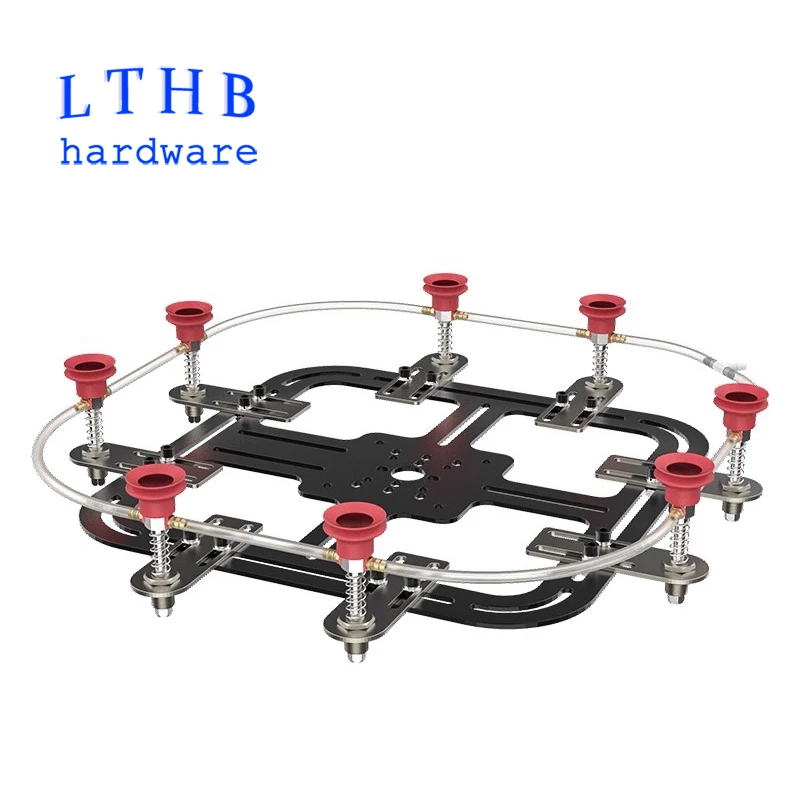 Pneumatische Greifer-Befestigungsplatte, Vakuum-Saugnapf-Set, Aluminiumsockel mit DATOU Sucker DP30, Klemmhalterung, Kits, Automatisierungswerkzeuge Image