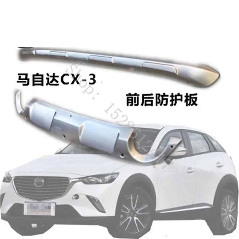 Copertura della piastra paramotore della protezione del paraurti anteriore e posteriore in acciaio inossidabile adatta per Mazda CX-3 cx3 2017 -- 2021 accessori per auto Styling