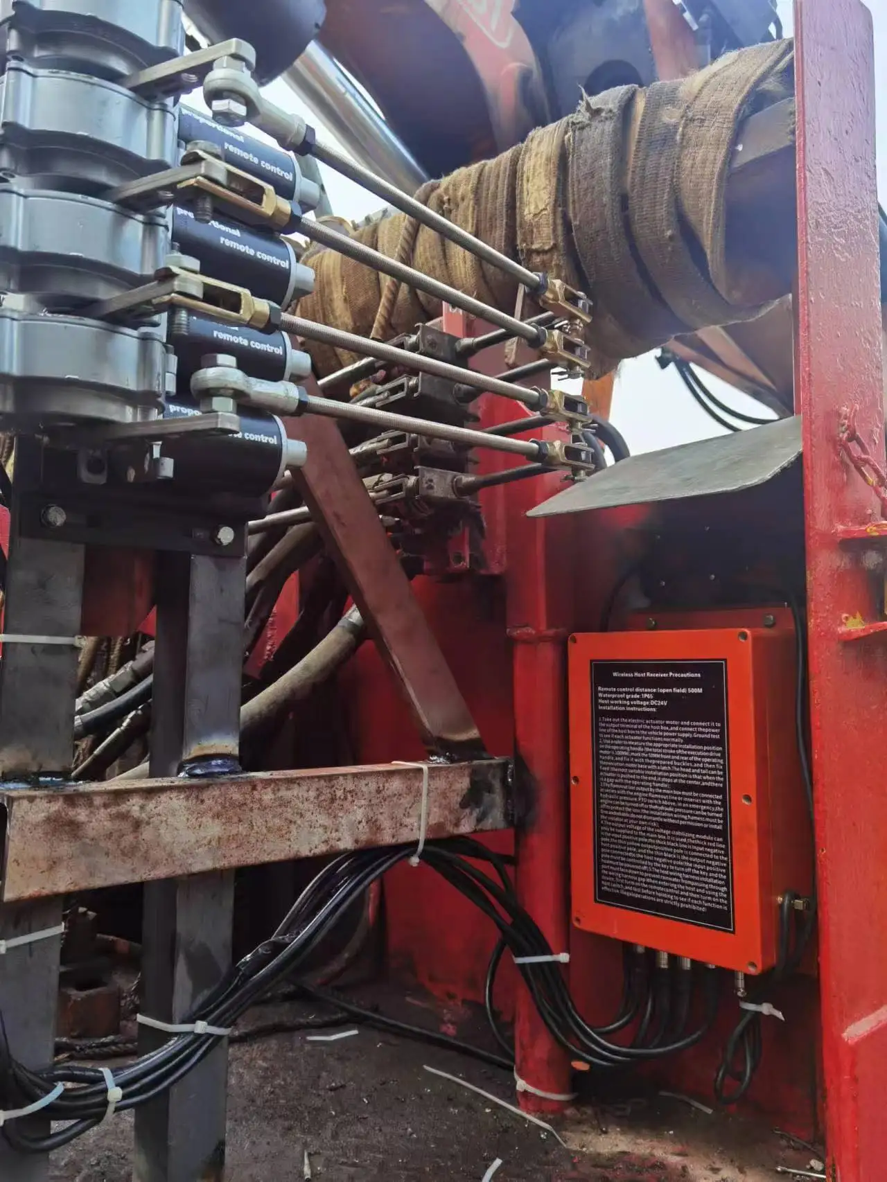 Steuerung Radio Proportional Coil Lifts LKW Manipulator Bagger Kran Remote Wireless Kit Image