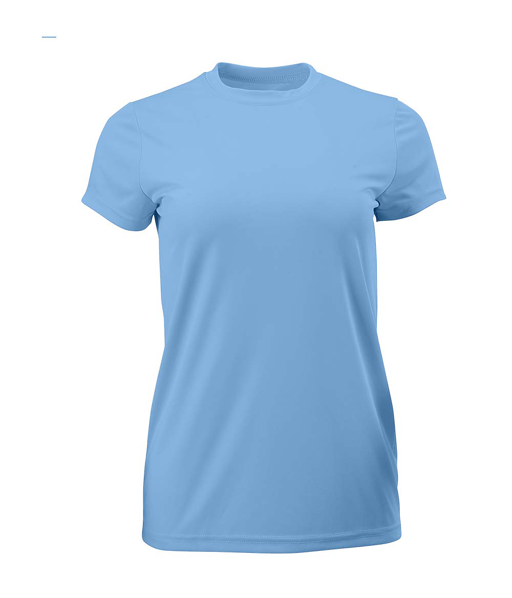 Paragon SM0204 Women's Islander Performance T-Shirt in Bimini Blue size XL | microfiber 204