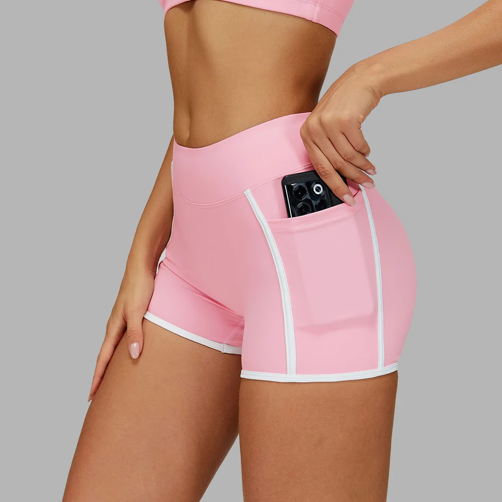 Pantaloncini da yoga da donna, pantaloncini sportivi estivi, pantaloncini da palestra, pantaloncini da allenamento a vita alta, pantaloncini sportivi push-up, pantaloncini da corsa e ciclismo