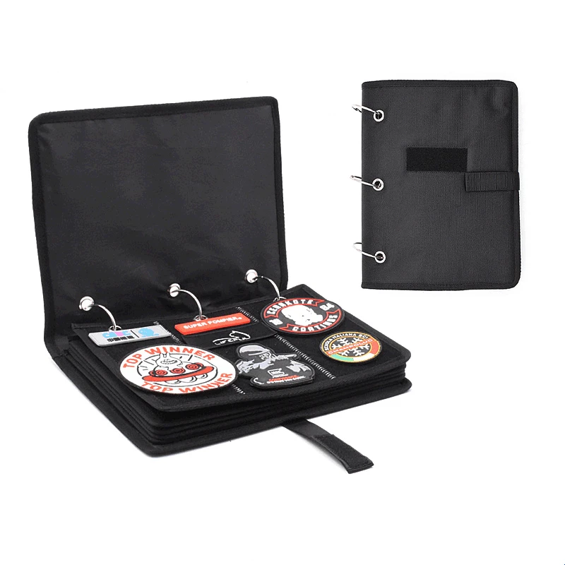 Stickerei-Patch-Sammlung, Präsentationsbuch mit abnehmbarer Metallschnalle, PVC-Armband, Finishing, Aufbewahrung, Hängetasche für Poster Image