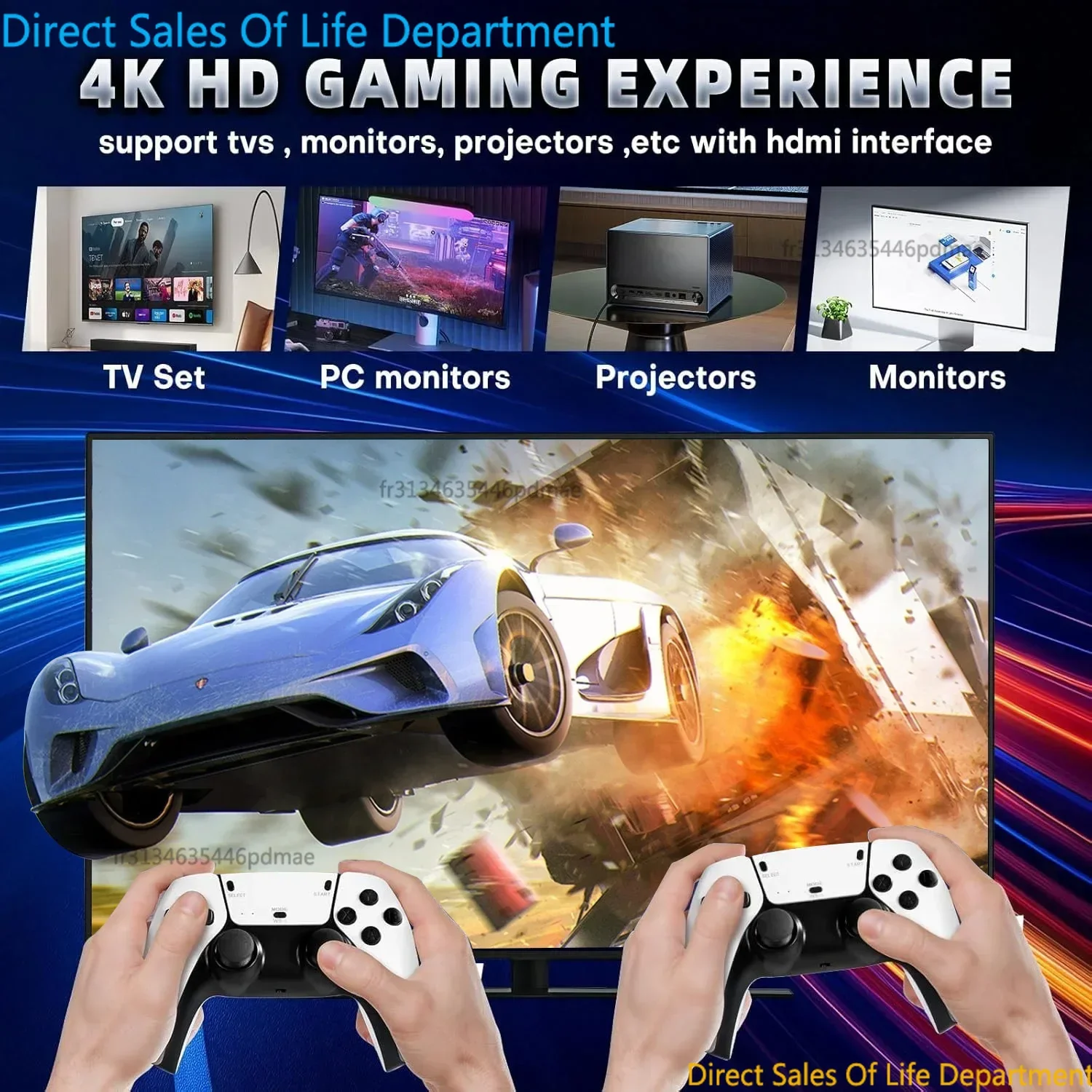 128G/64G joystick M15 4K console de jeu vidéo TV manette de jeu sans fil jeux vidéo 40000 + jeux d'arcade classiques HD double jeu en cadeau