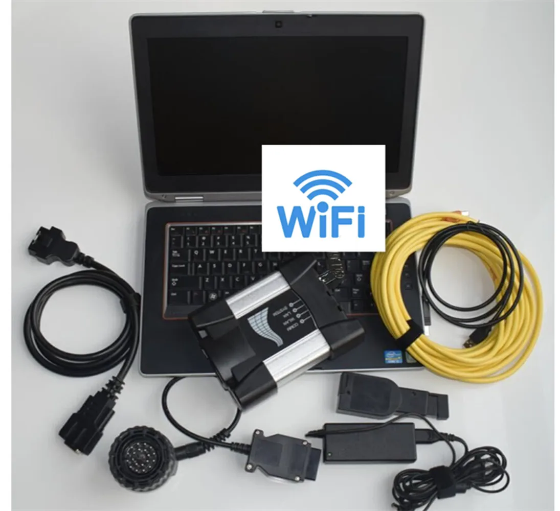 E6420 Laptop mit ICOM NEXT Full Chip Diagnosetool, unterstützt WIFI für BMW Multi-Modellauto-Programmierung Image