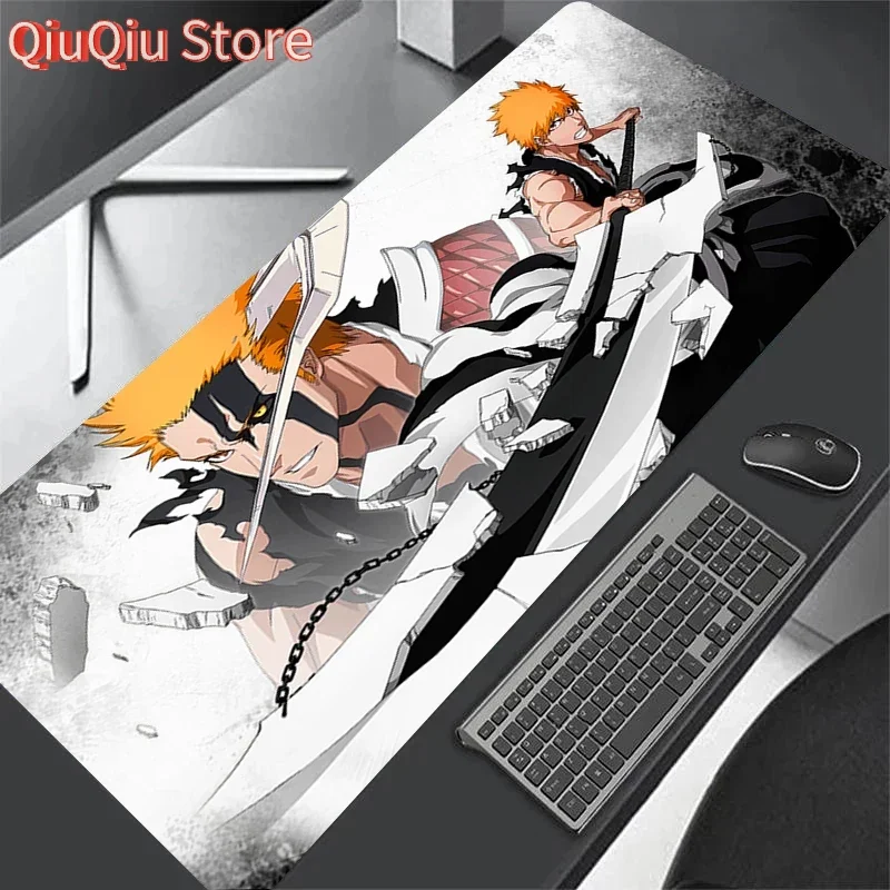 XXL Mousepad Beliebte Anime Bleach Locking Edge Mauspad PC Gamer Schrank Teppich Büro Computer Schreibtisch Matte Benutzerdefinierte Tastatur Matten Image