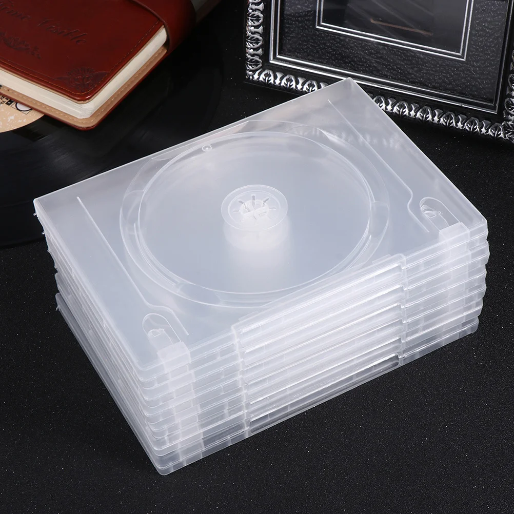 12 pièces Ultra mince clair Cd Dvd boîtier Transparent mince organisateur stockage de protection pour les amateurs de musique de jeu de film Cd Dvd