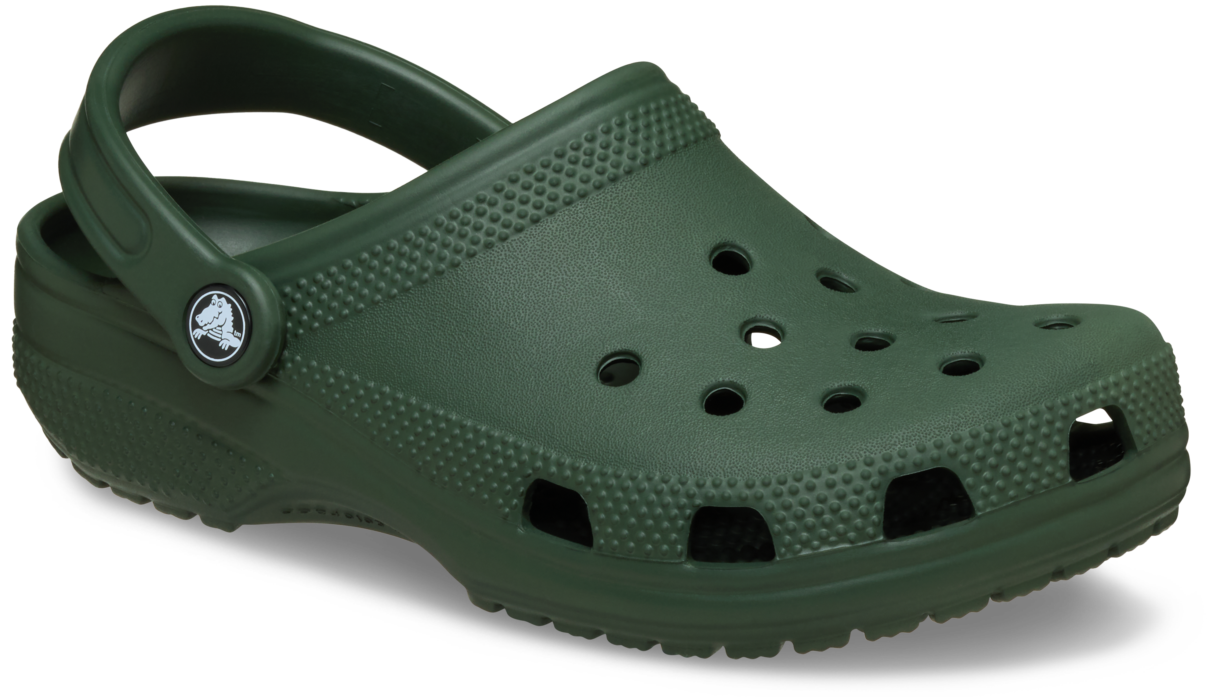 Clog CROCS "Classic", Herren, Gr. 42, dunkelgrün, field grün, Croslite™, Schuhe Clog, Sommerschuh, Gartenschuh, Poolslides, mit typischem Logo