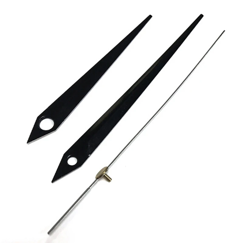 3 Stück DIY-Wanduhr-Bewegungsmechanismus mit langen Metallzeigern, Ersatz mit hohem Drehmoment, Uhrwerk-Einsatz-Sets, Reparatur Image