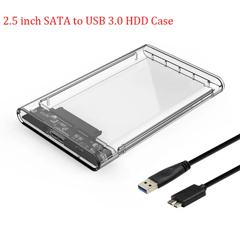 2,5'' USB 3.0 zu SATA SSD HDD Festplatte Festplatte Externes Gehäuse Gehäuse Image