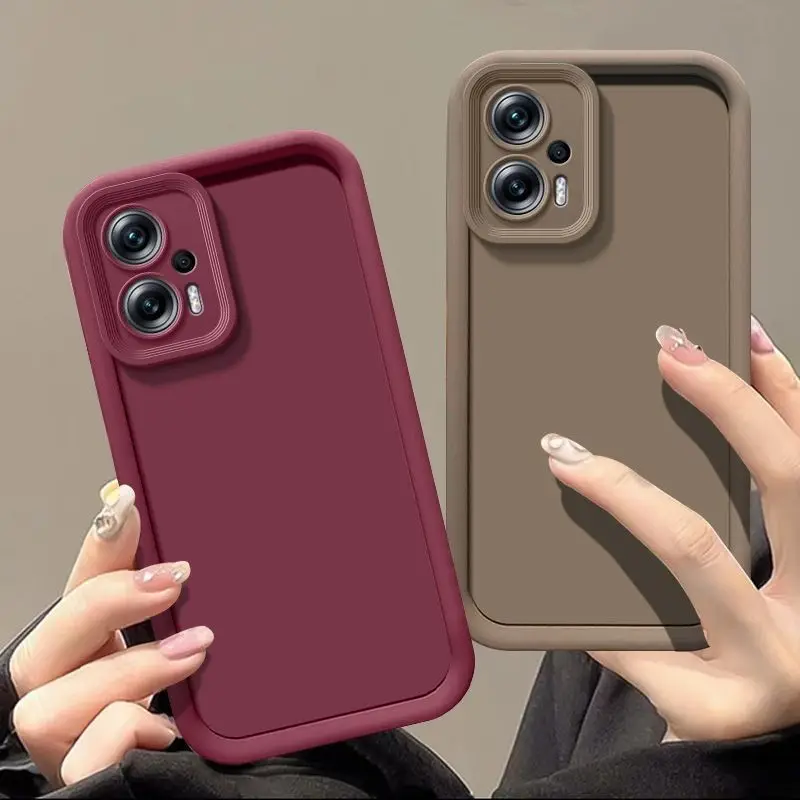 Für Poco F5 Fall Xiaomi Poco F5 Telefon Fall poco f5 Abdeckung POCO F5 Anti fall schutz Luxus Candy Matte Soft cover Image