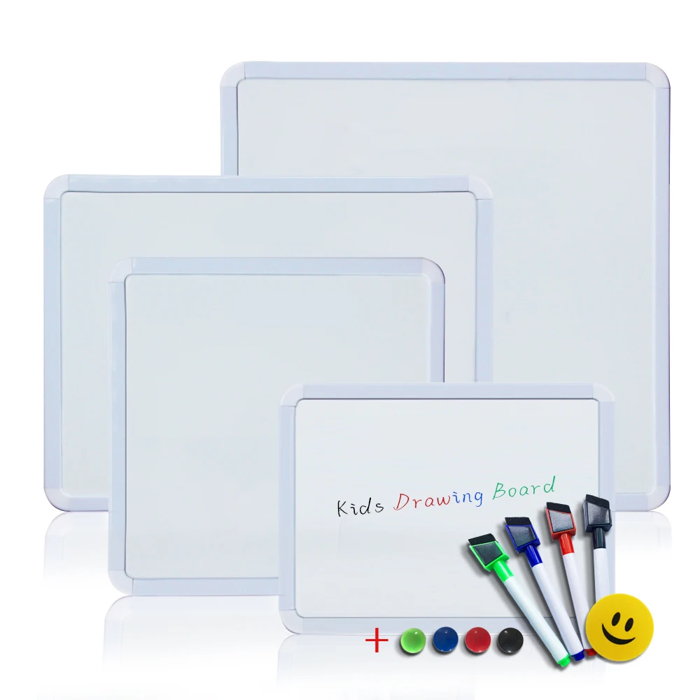 4 Stile magnetisches Whiteboard, 1 Stück, PVC-Rahmen, Nachrichten-Whiteboard auf dem Kühlschrank, runder Winkel, Dekoration, Nachrichten-Zeichenbrett für Notizen Image