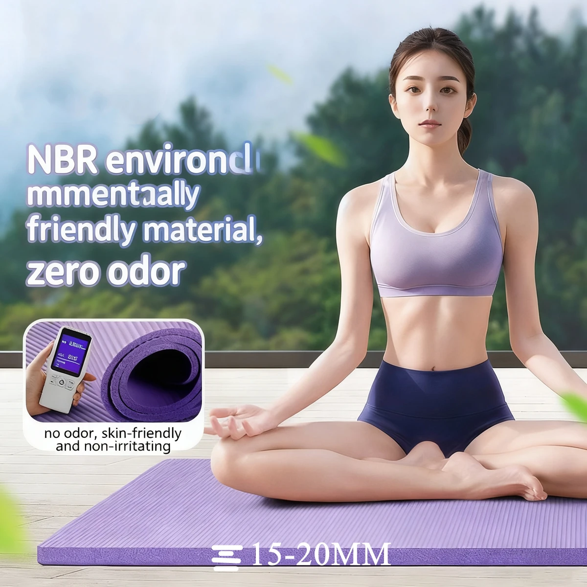 15MM-20MM Thick Yoga Mats Anti-slip Sport Fitness Blanket Exercise Yoga and Pilates Gymnastics Mat Fitness Equipment 183×60cm