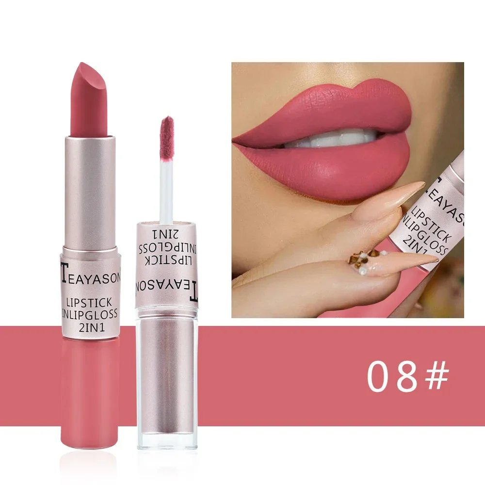 Sexy rot wasserdicht nackt matt Samt glänzend Lip gloss Lippenstift Lippen balsam sexy rote Lippen tönung 12 Farben Frauen Mode Make-up Geschenk