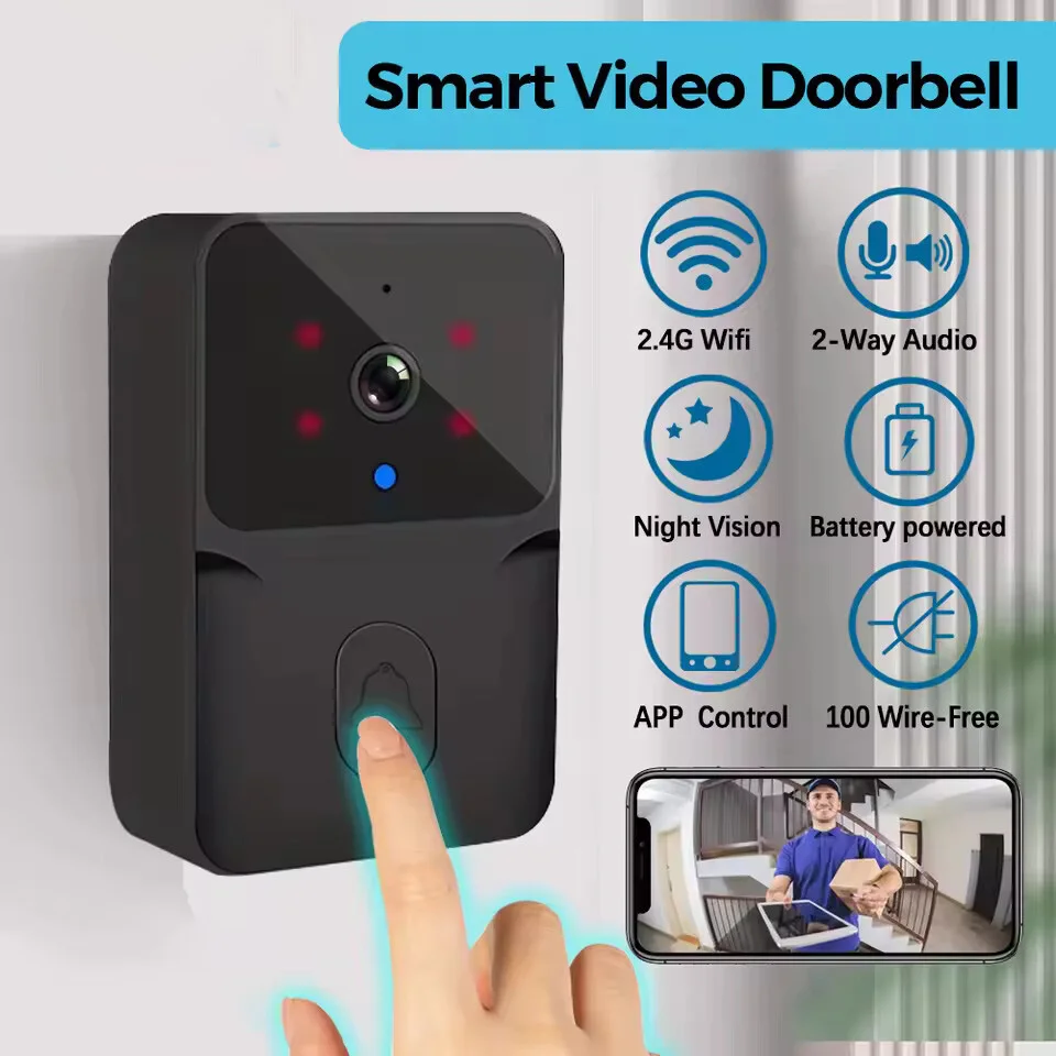 WiFi Video Türklingel Drahtlose Telefon Zwei-weg Intercom System IR Nachtsicht Türklingel Smart Home Sicherheit Tür Glocke Kamera monitor Image