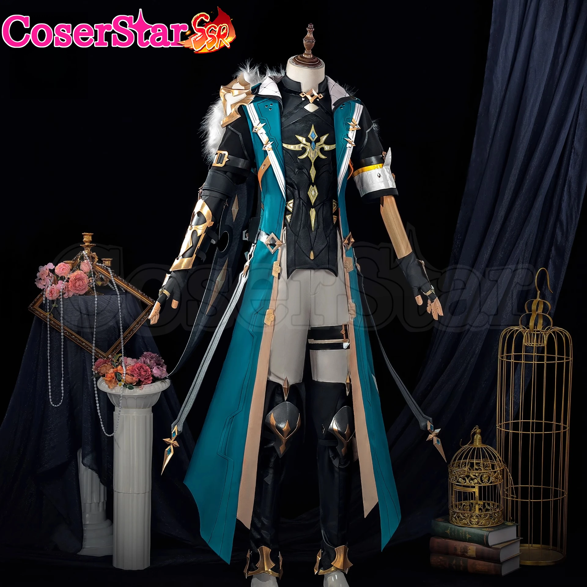 CoserStar-SSR Spiel GenshinImpact Varka Cosplay Kostüm Outfit Karneval Halloween Anime Comic Rollenspiel Uniform Image