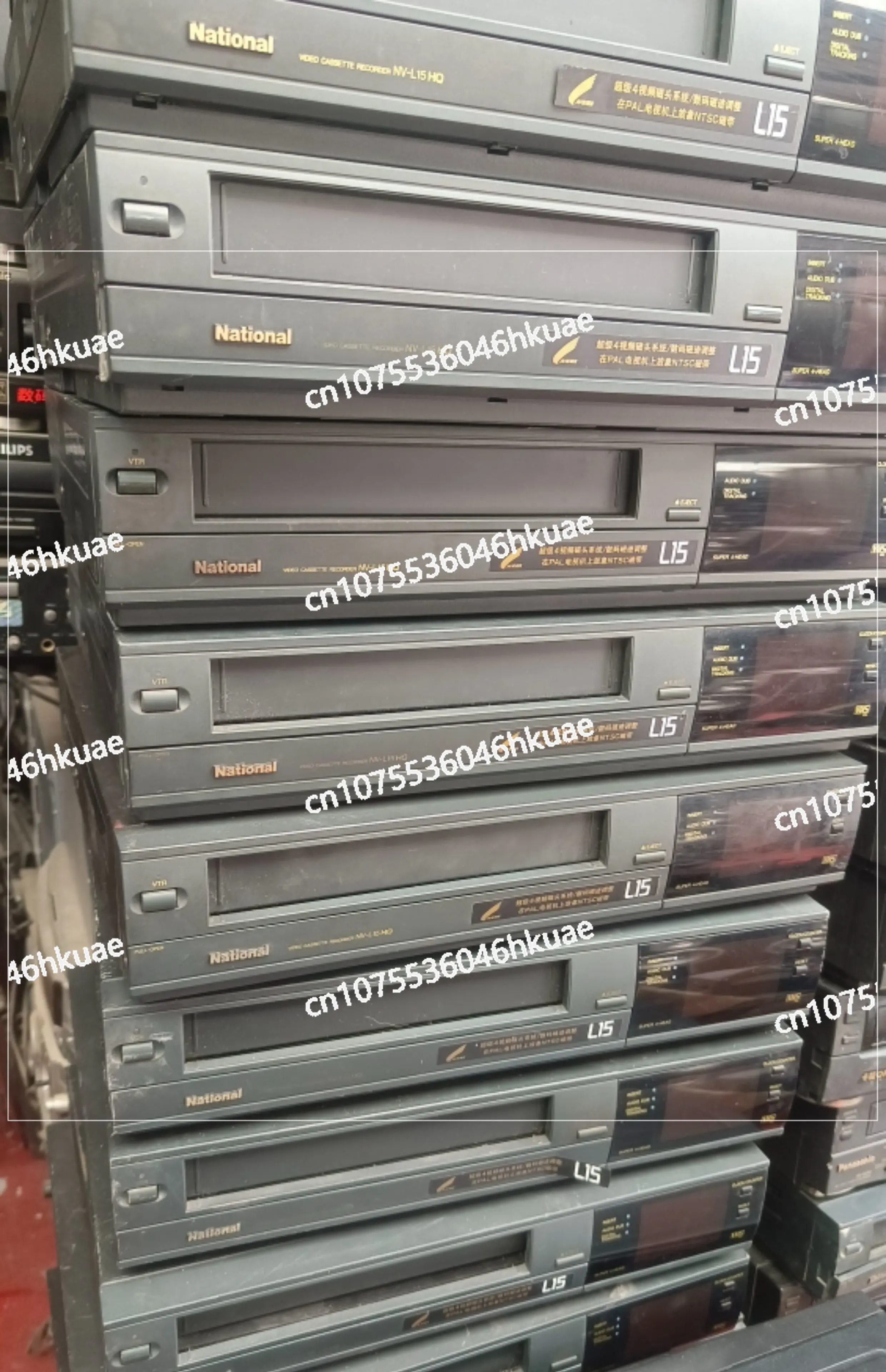 L15 Vintage Videoband-Kassettenspieler, VHS-Format-Recorder – klassischer Retro-Mediaplayer für Unterhaltung in der Old School Image