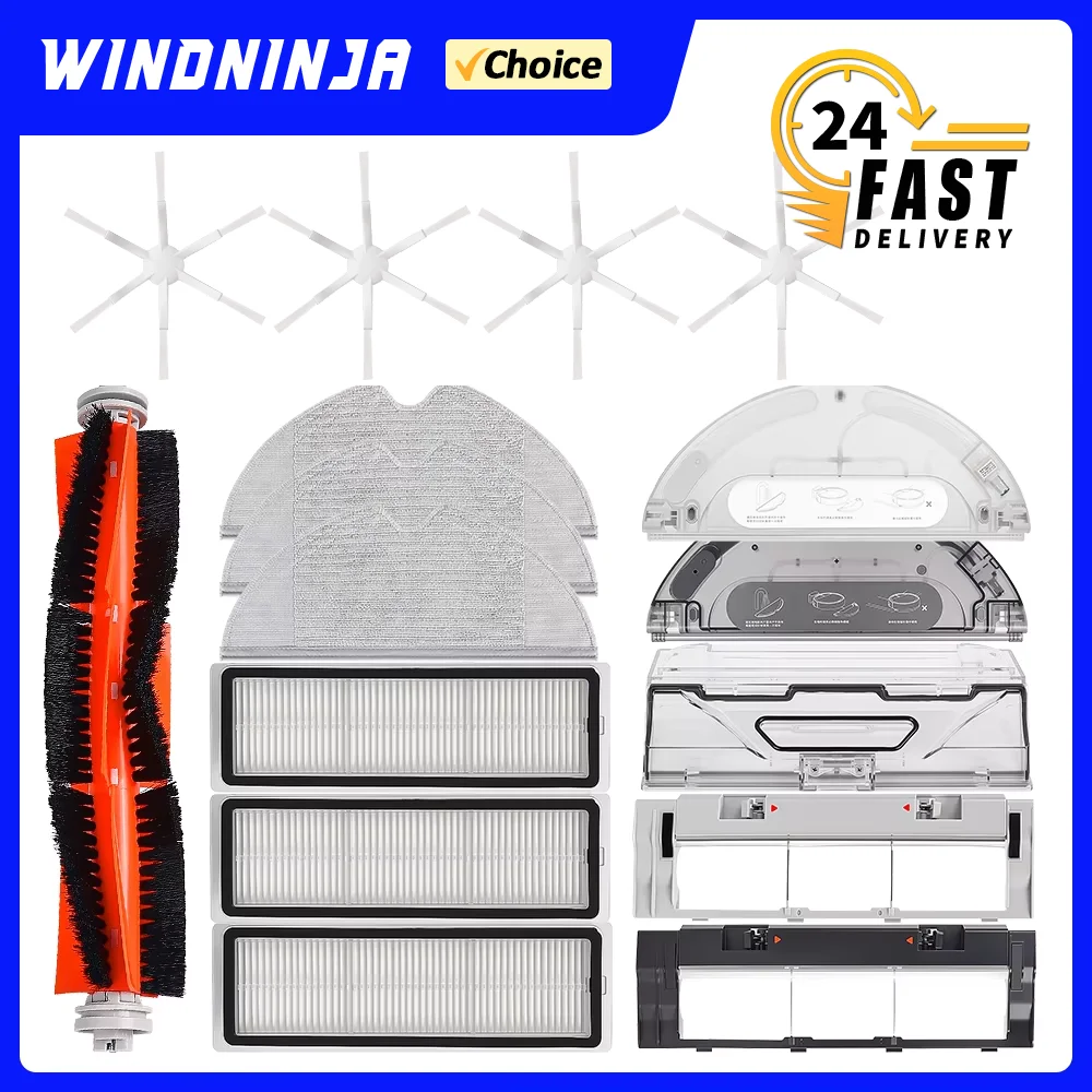 Für Xiaomi Mijia 1C 2C 1T STYTJ01ZHM Für Dreame F9 Staub Box Filter Mopp Tuch Wichtigsten Pinsel Waschbar Langlebig vakuum Ersatzteile Image