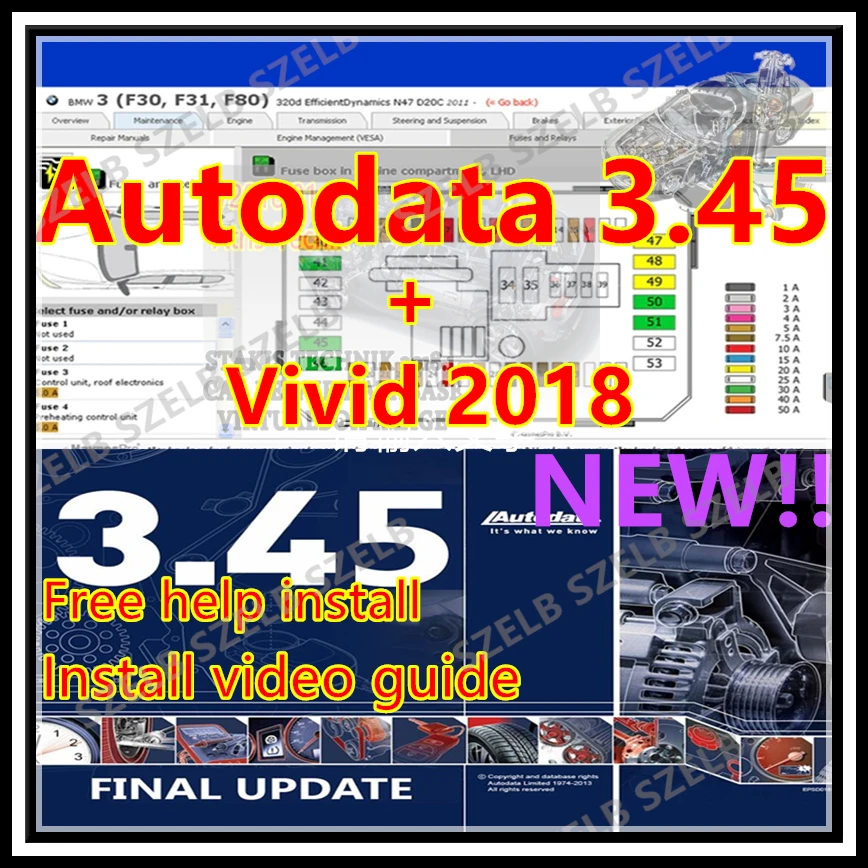 2025 heiß! Autoreparatursoftware Vivid 2018 Europa Kfz-Reparatursoftware Vivid Workshop 2018 Atris-Technik + Autodata 3.45 Image