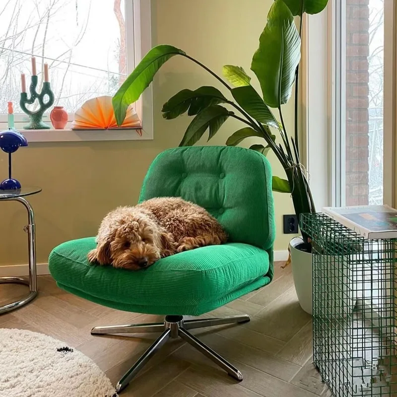 Drehbarer, anhebbarer Sofa-Stuhl, Wohnzimmer, Balkon, Freizeitstuhl, mittelalterlicher Einzelstuhl Image