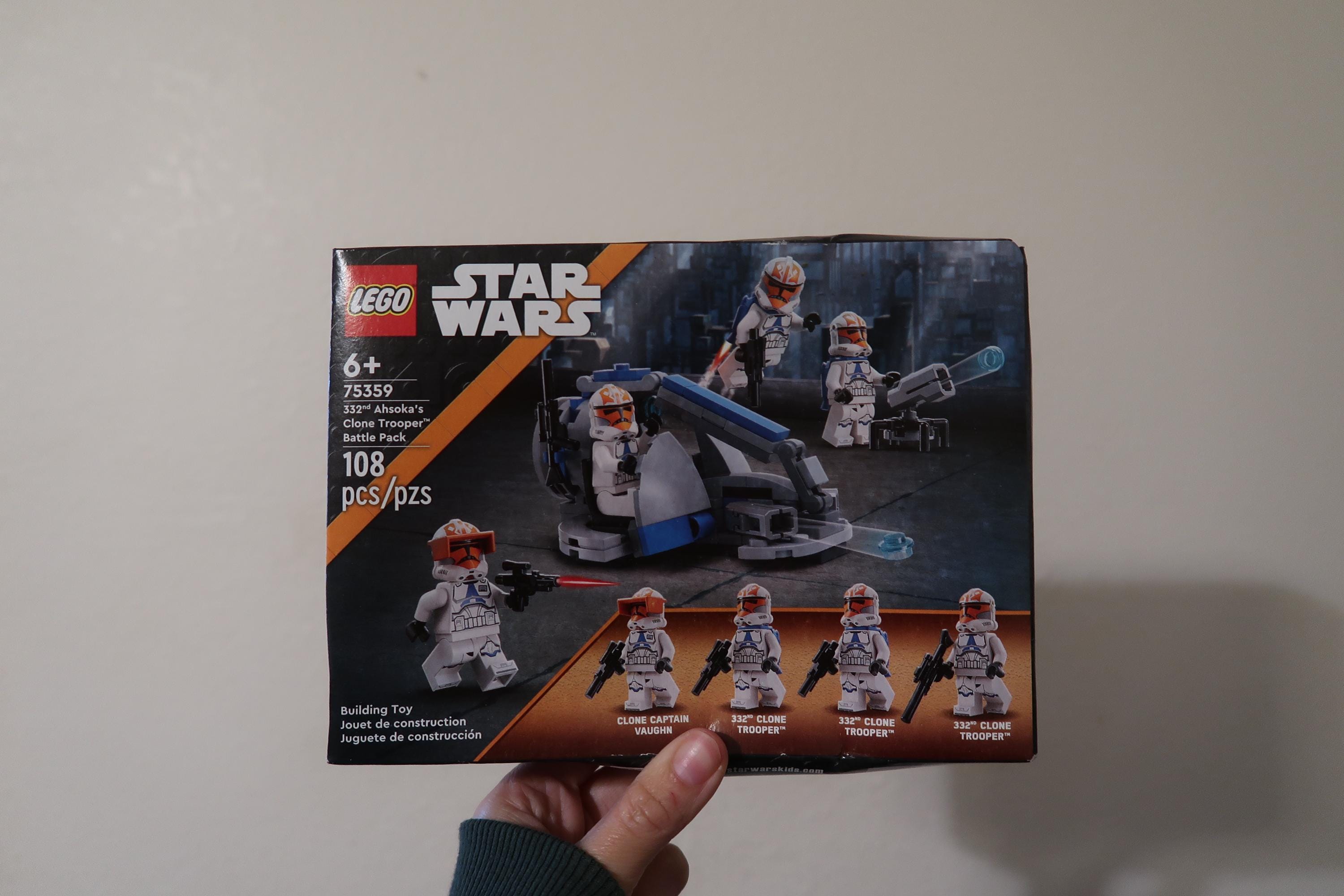 LEGO 75359 332nd Ahsoka's Clone Trooper Battle Pack - Nuovo set Star Wars sigillato con 4 minifigure, 108 pezzi, accessorio diorama The Clone Wars