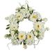 Nearly Natural 20in. Peony Hydrangea Polyester Easter Artificial Wreath (Assorted Colors)