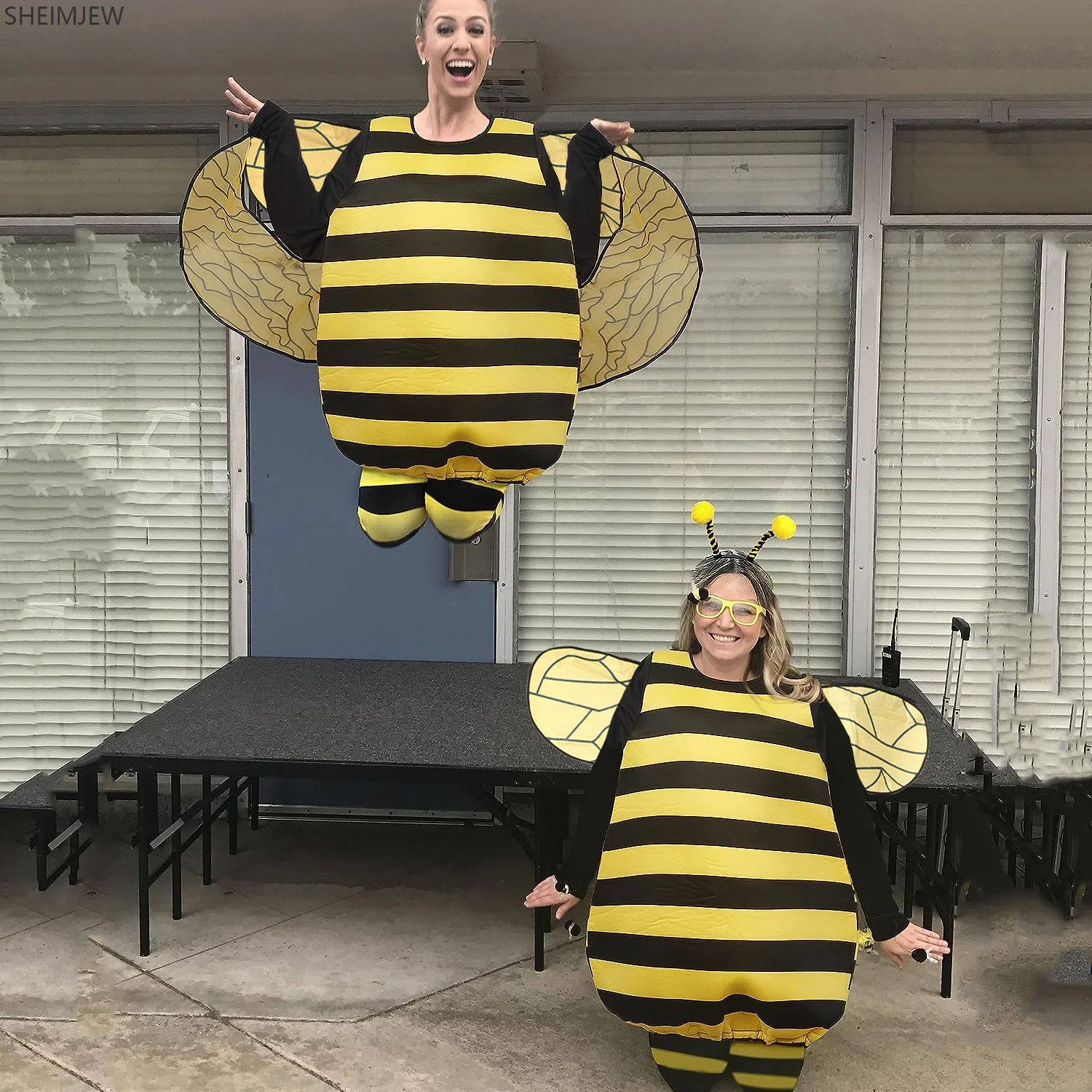 Cartoon Biene Marienkäfer Wespe Rolle Spielen Body Weibliche Erwachsene Rote Biene Halloween Kostüm Purim Karneval Show Party Set Image