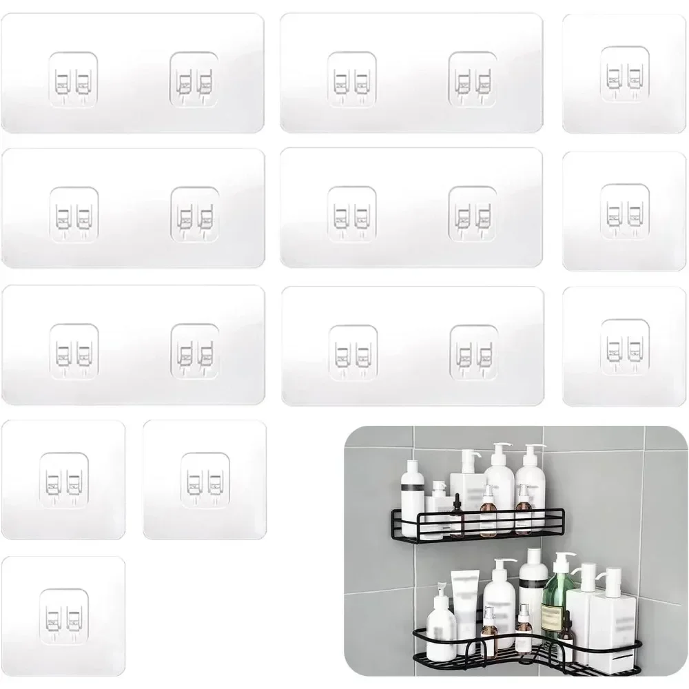 Neue transparente Haken doppelseitig klebende Wandhaken Mehrzweck wasserdichte Kleidung Hüte Handtuchhaken Küche Bad Türhaken